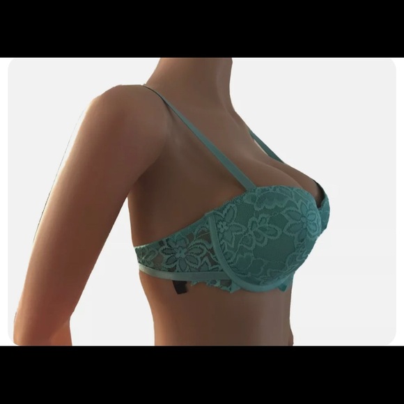 Sexy  Lace Underwire Push Up Padded Molded Cups Mermaid Bra Top Large Costume - Picture 2 of 3